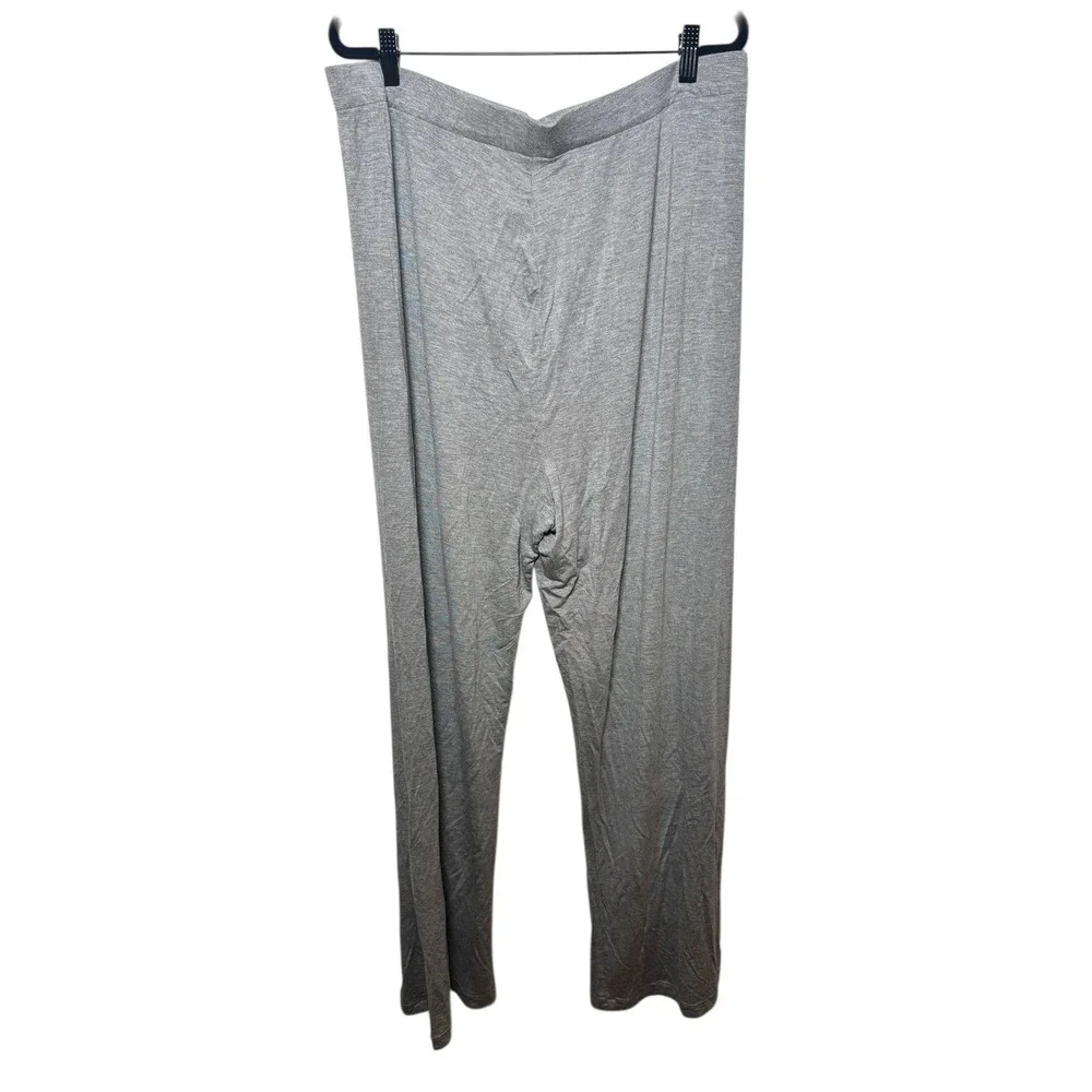 SKIMS Heather Gray Jersey Knit Wide Leg Lounge‎ Pants ONLY XL NWT
